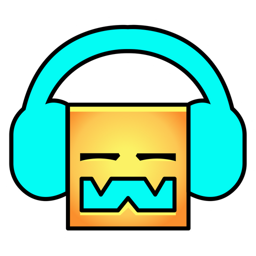 here is a Geometry Dash Cube 12 Sticker from the Games collection for sticker mania