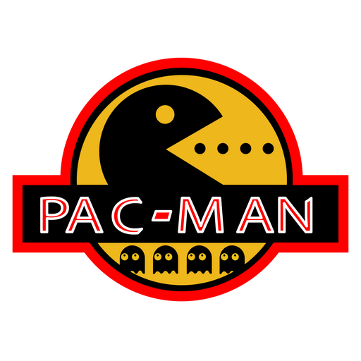 Jurassic Pac-Man Sticker