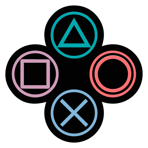 PlayStation Symbols Sticker