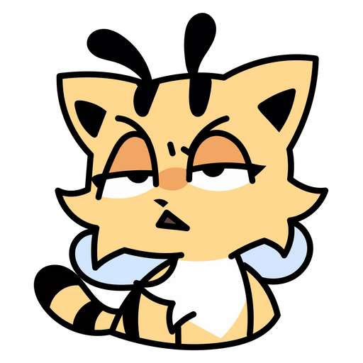here is a Poppy Playtime Cat-Bee Dissatisfied Sticker from the Games collection for sticker mania