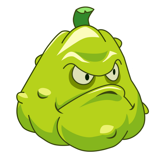 here is a Plants VS. Zombies Squash Sticker from the Games collection for sticker mania