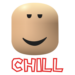 Roblox Chill Face Sticker - Sticker Mania