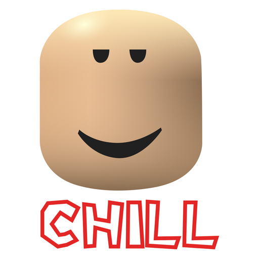 Roblox Chill Face Sticker Sticker Mania - roblox character head sticker sticker mania