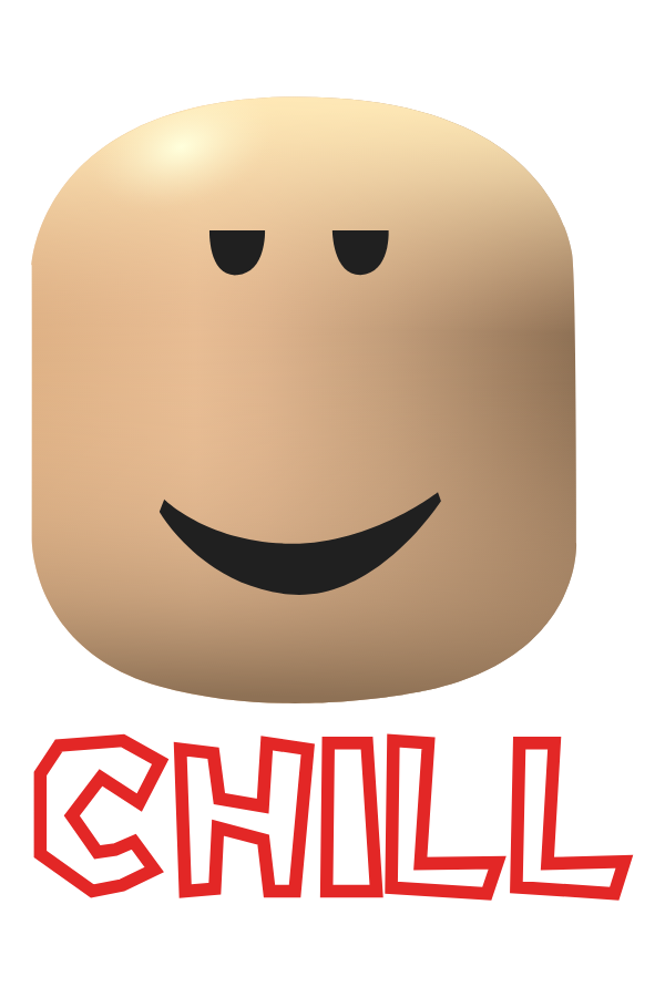 Roblox Chill Face Sticker Sticker Mania - roblox character face