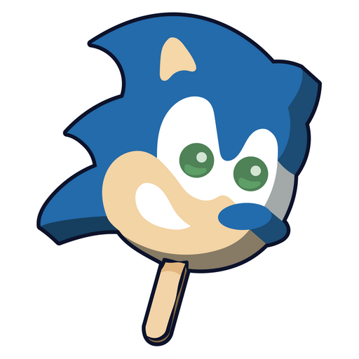 Sonic the Hedgehog Ice Cream Sticker