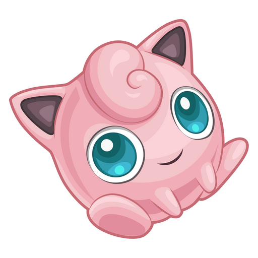 here is a SSBU Jigglypuff Sticker from the Games collection for sticker mania