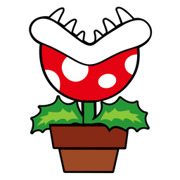 Super Mario Piranha Plant Sticker - Sticker Mania