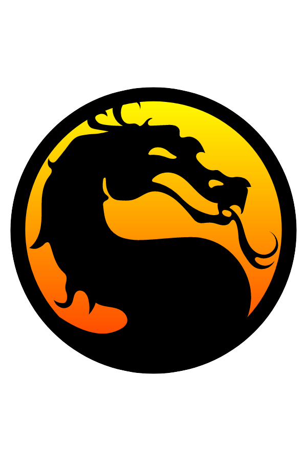 Mortal Kombat Dragon Logo - Sticker Mania