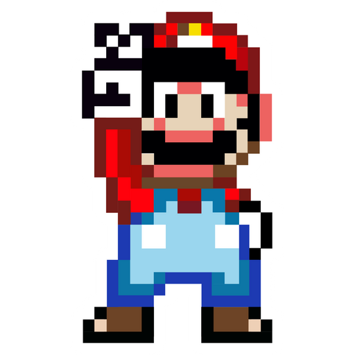 here is a 16-Bit Mario Sticker from the Super Mario collection for sticker mania