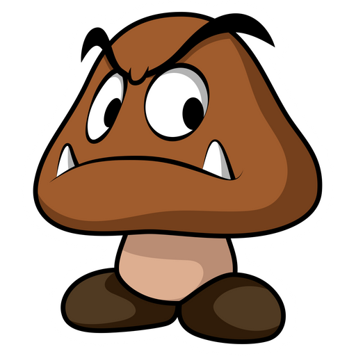 here is a Super Mario Goomba Sticker from the Super Mario collection for sticker mania