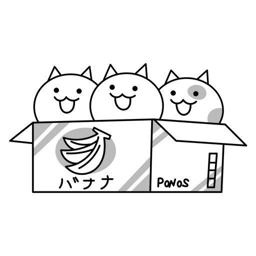 The Battle Cats in a Box Sticker