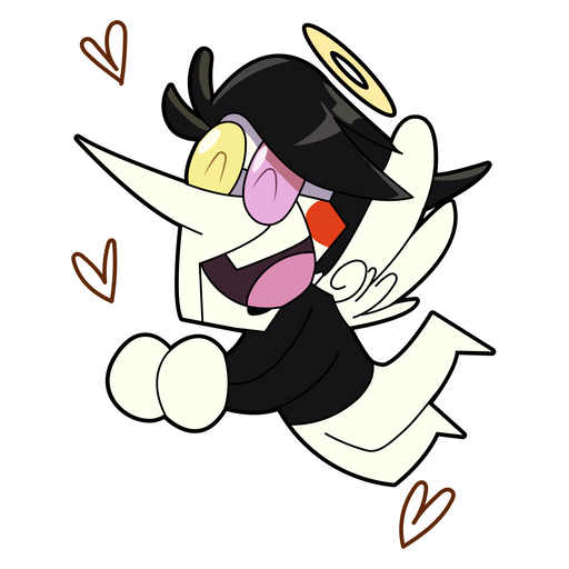 here is a Deltarune Spamton Angel Sticker from the Undertale and Deltarune collection for sticker mania