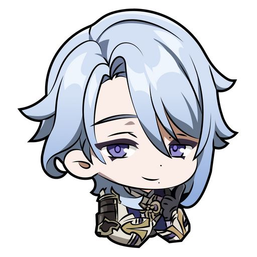 here is a Genshin Impact Kamisato Ayato Sticker from the Genshin Impact collection for sticker mania