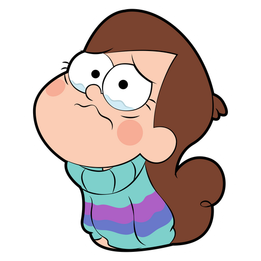 here is a Gravity Falls Crying Mabel Sticker from the Gravity Falls collection for sticker mania