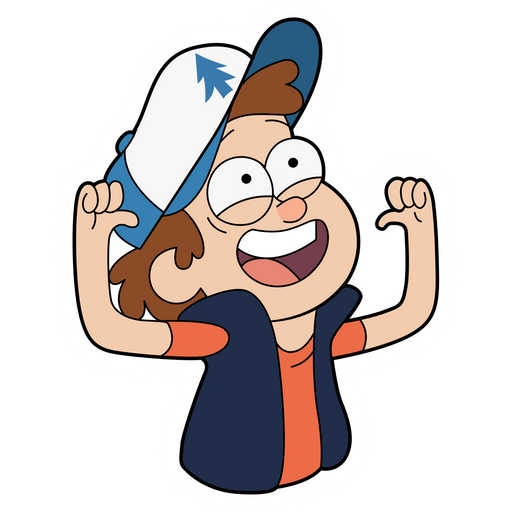 here is a Gravity Falls Dipper Pines Sticker from the Gravity Falls collection for sticker mania