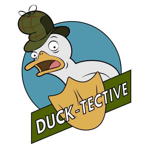 here is a Gravity Falls Duck-tective Sticker from the Gravity Falls collection for sticker mania