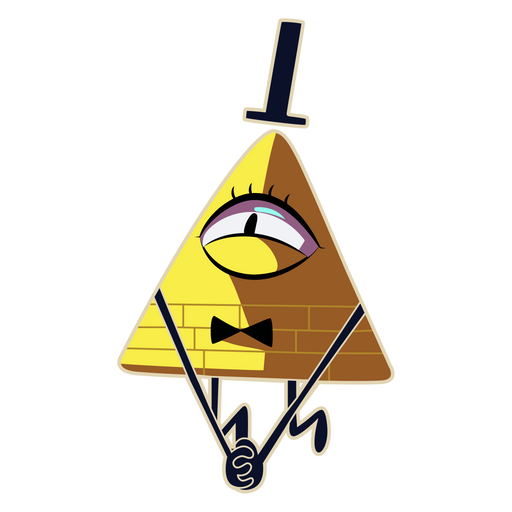 here is a Gravity Falls Happy Bill Cipher Sticker from the Gravity Falls collection for sticker mania