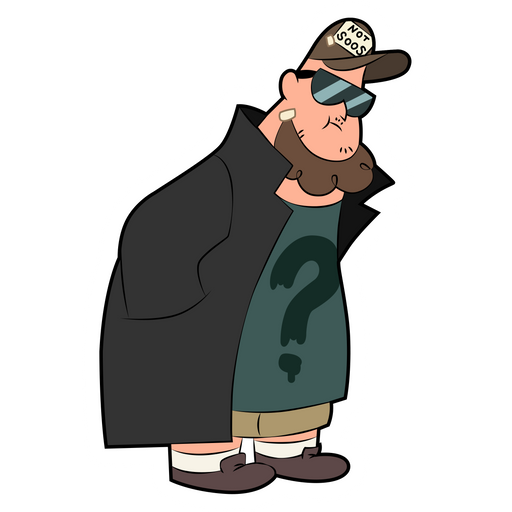 here is a Gravity Falls Not Soos Sticker from the Gravity Falls collection for sticker mania