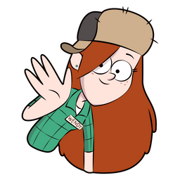 wendy middle finger gravity falls