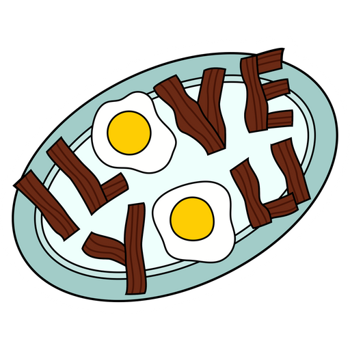 The Simpsons I Love You Eggs and Bacon Sticker