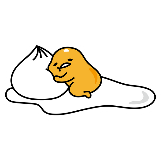 here is a Gudetama Dumplings Sticker from the Gudetama collection for sticker mania