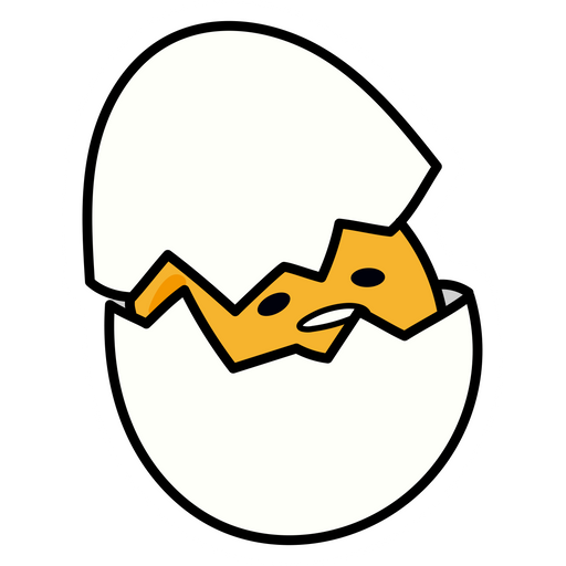 here is a Gudetama in Egg Sticker from the Gudetama collection for sticker mania