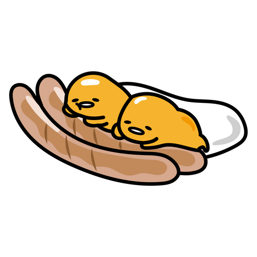 here is a Gudetama Friends Sticker from the Gudetama collection for sticker mania