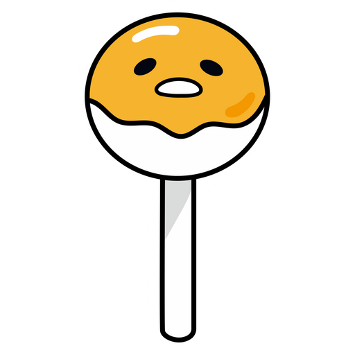 here is a Gudetama Lollipop Sticker from the Gudetama collection for sticker mania