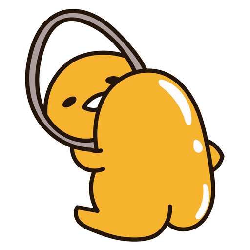 here is a Gudetama Looking in the Mirror Sticker from the Gudetama collection for sticker mania