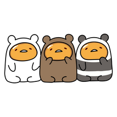 Gudetama We Bare Bears Sticker