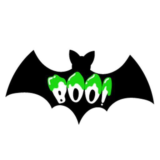 here is a Boo Bat from the Halloween collection for sticker mania