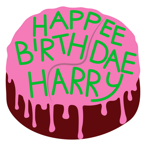 Harry Potter Harry's Birthday Cake Sticker