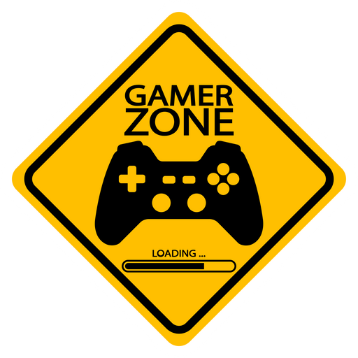 here is a Gamer Zone Road Sign Sticker from the Hilarious Road Signs collection for sticker mania