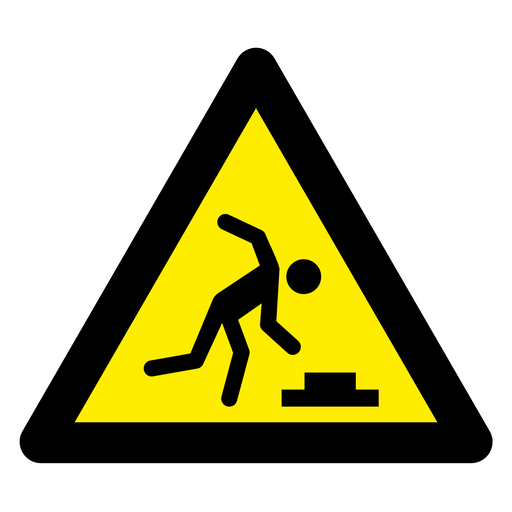here is a Risk of Stumbling Road Sign Sticker from the Hilarious Road Signs collection for sticker mania