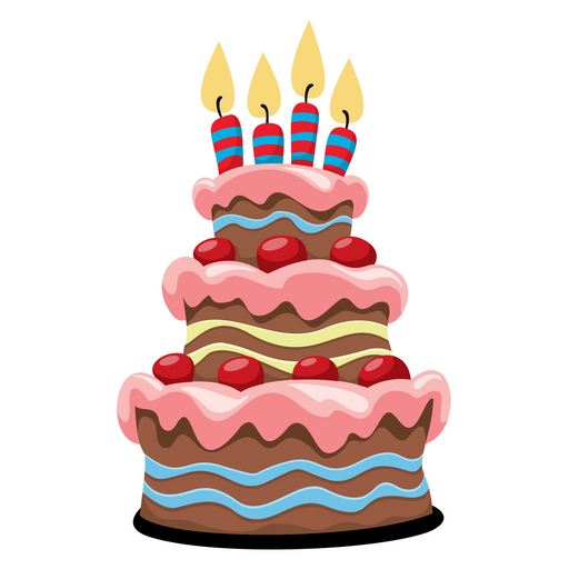 here is a Birthday Cake Sticker from the Holidays collection for sticker mania