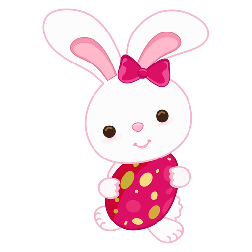 here is a Easter Bunny Holds Red Egg Sticker from the Holidays collection for sticker mania