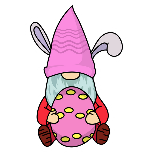 Easter Dwarf with Egg Sticker