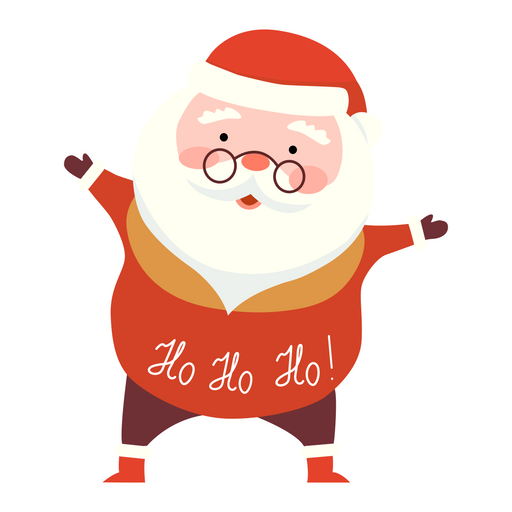 here is a New Year Santa Sticker from the Holidays collection for sticker mania