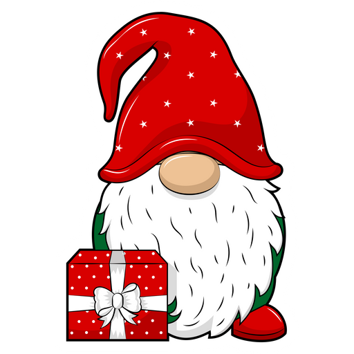 here is a Christmas Gnome Sticker from the Holidays collection for sticker mania