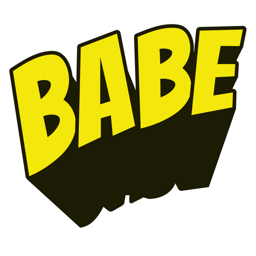 here is a Babe Sticker from the Inscriptions and Phrases collection for sticker mania