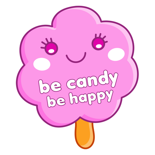 here is a Be Candy Be Happy Sticker from the Inscriptions and Phrases collection for sticker mania