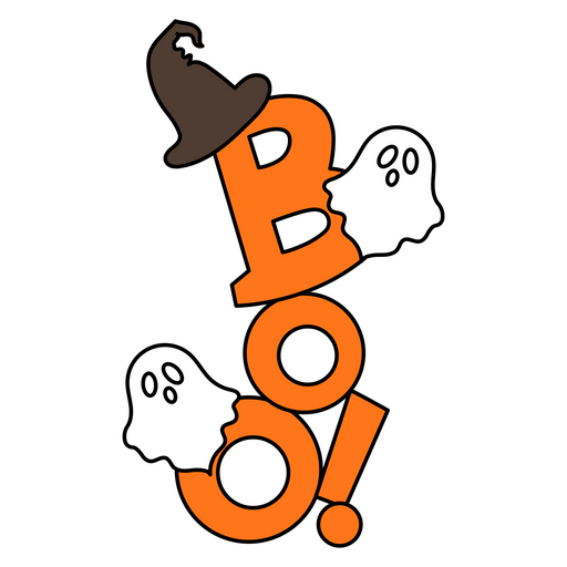 Boo Sticker