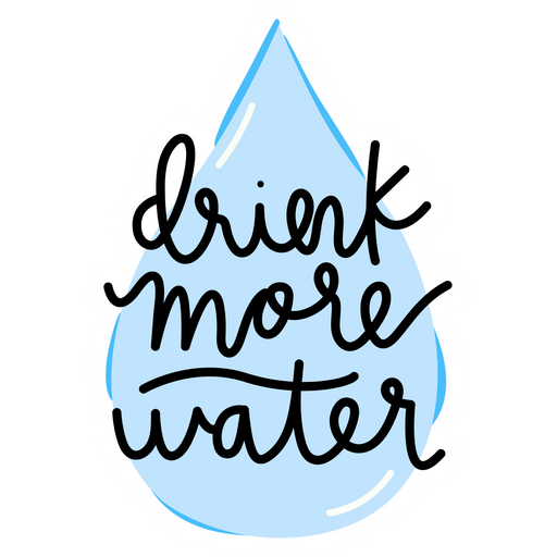 here is a Drink More Water Sticker from the Inscriptions and Phrases collection for sticker mania