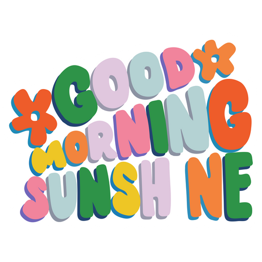 here is a Good Morning Sunshine Sticker from the Inscriptions and Phrases collection for sticker mania