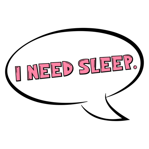 here is a Inscription I Need Sleep Sticker from the Inscriptions and Phrases collection for sticker mania