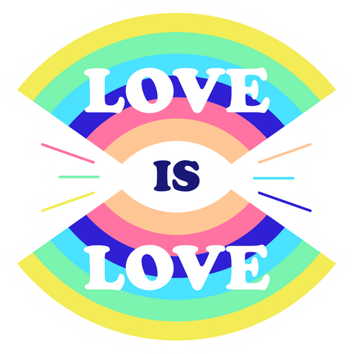 here is a Love is Love Sticker from the Inscriptions and Phrases collection for sticker mania