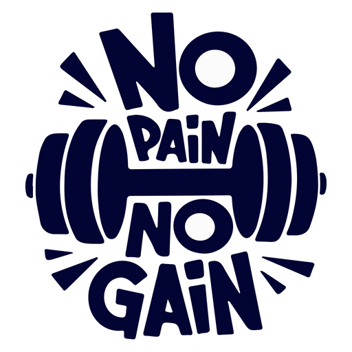 here is a No Pain No Gain Sticker from the Inscriptions and Phrases collection for sticker mania