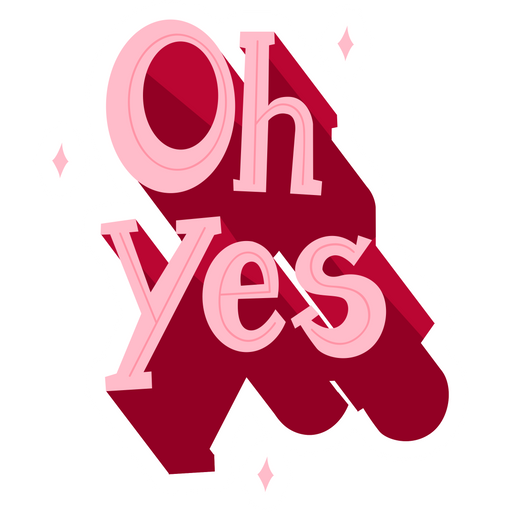 here is a Oh Yes Sticker from the Inscriptions and Phrases collection for sticker mania