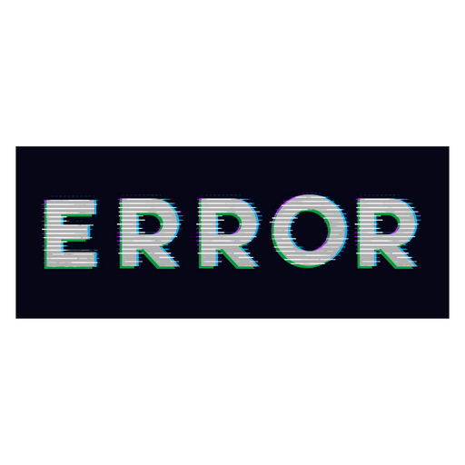 here is a Error on a Black Background Sticker from the Into the Web collection for sticker mania