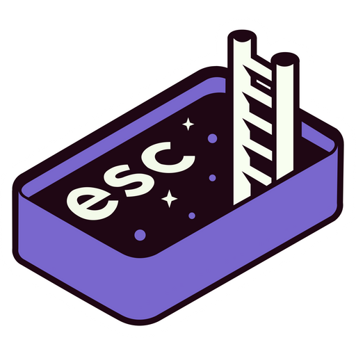 here is a ESC to the Space Button Sticker from the Into the Web collection for sticker mania